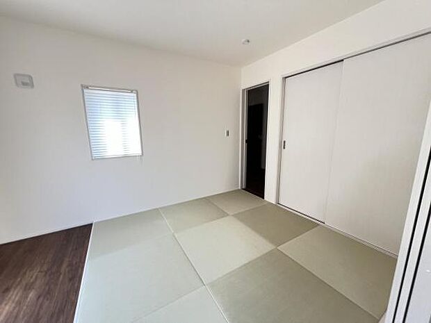一部屋あるとうれしい和室。客間、晩酌、家族団らんなど色々使えますね。