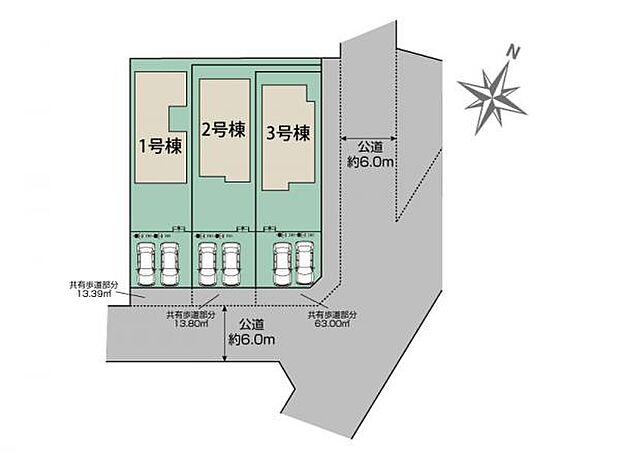 区画図です。図面と異なる場合は現況を優先させていただきます。