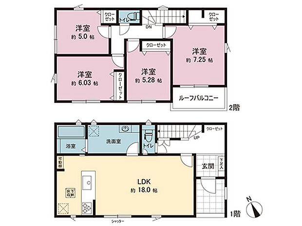 間取図です。図面と異なる場合は現況を優先させていただきます。