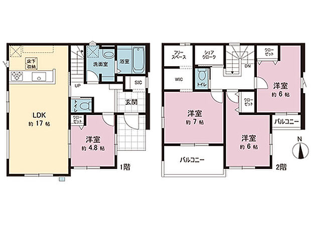 間取図です。図面と異なる場合は現況を優先させていただきます。
