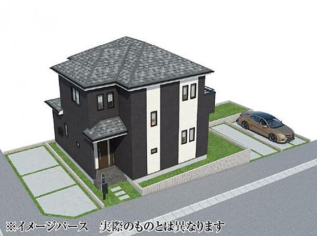 完成予想図(外観):図面を基に描きおこしたもので、実際とは異なる場合がございます。
