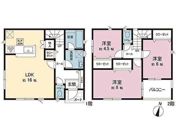 間取図です。図面と異なる場合は現況を優先させていただきます。