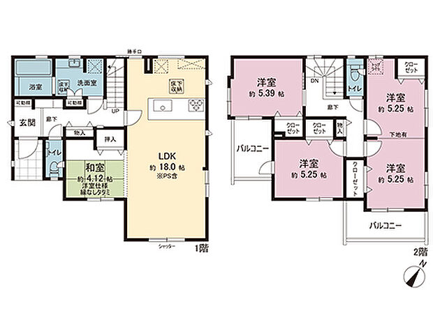間取図です。図面と異なる場合は現況を優先させていただきます。