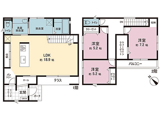 間取図です。図面と異なる場合は現況を優先させていただきます。