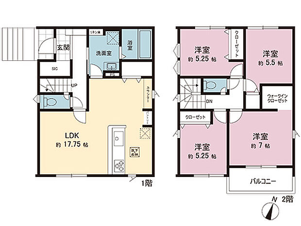 間取図です。図面と異なる場合は現況を優先させていただきます。