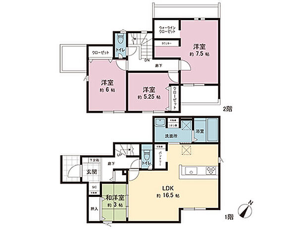 間取図です。図面と異なる場合は現況を優先させていただきます。