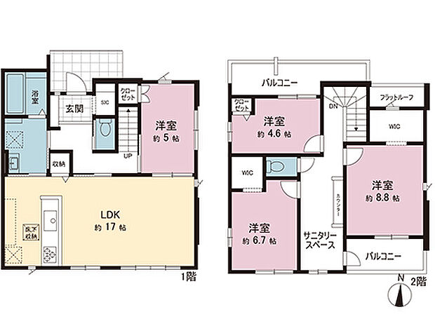 間取図です。図面と異なる場合は現況を優先させていただきます。