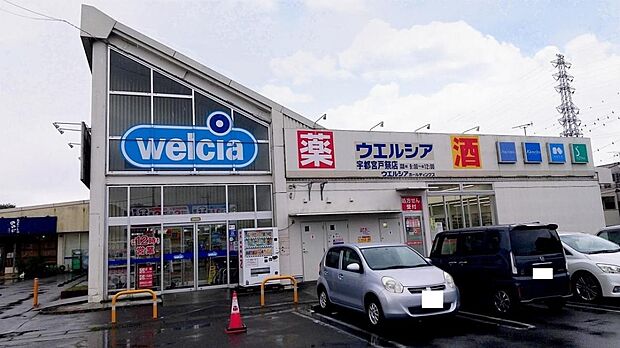 ウエルシア宇都宮戸祭店まで約630m(徒歩8分)
