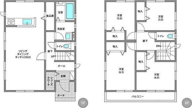 参考プラン 建物面積102.68m2/建物本体価格17297000円(税込)/参考プランは建物本体価格の他に工事監理料450000円(税込)等が必要です/プランは一例でお客様が自由に決定できます