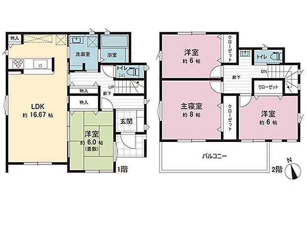 間取図です。図面と異なる場合は現況を優先させていただきます。