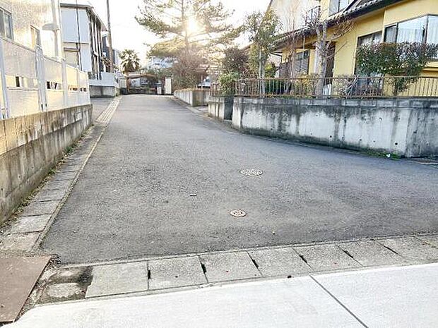 前面道路です。