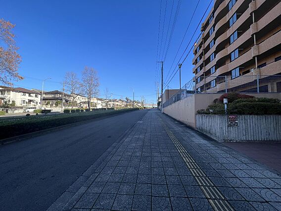 前面道路です。