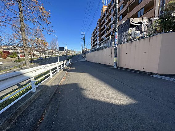 前面道路です。