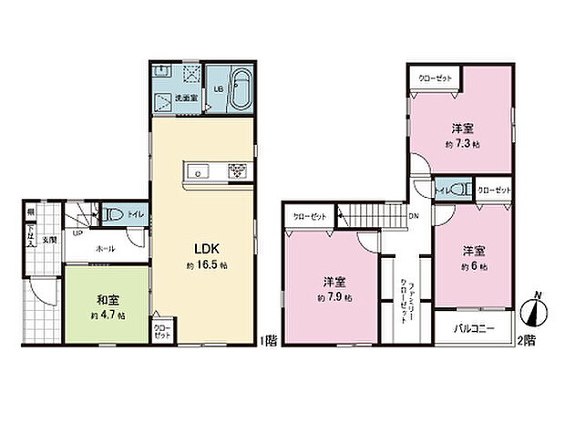 間取図（図面と異なる場合は現況を優先）