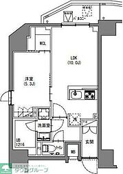 Ｓ−ＲＥＳＩＤＥＮＣＥ新宿御苑 3階1LDKの間取り