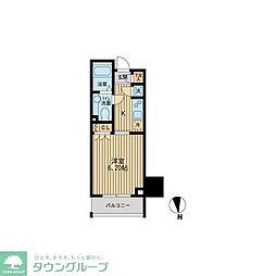ＫＤＸレジデンス東新宿 9階1Kの間取り
