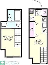 東京メトロ丸ノ内線 新高円寺駅 徒歩5分の賃貸マンション 5階1LDKの間取り