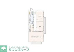 ＬＥＲＥＶＥ中野坂上 1階2LDKの間取り