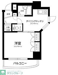 ＹＯＮＥＤＡＹＡビル 5階1DKの間取り