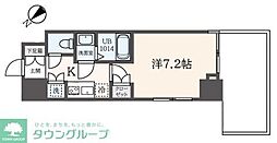 フェルテ中野 4階1Kの間取り