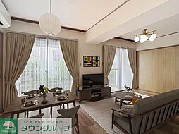 都営大江戸線 中井駅 徒歩7分の賃貸マンション 1階3LDKのリビング/ダイニング