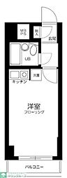 ライオンズマンション方南町第2 2階ワンルームの間取り