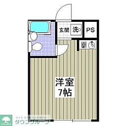 テラス・ガイア ワンルームの間取図画像