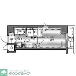 グランドガーラ西新宿ウエスト 1Kの間取図画像