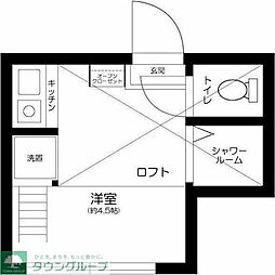 ザ・アーバンテラス高田馬場 ワンルームの間取図画像