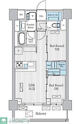 Terra蚕糸の森 2LDKの間取図画像