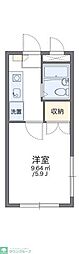 レオパレス新宿 1Kの間取図画像