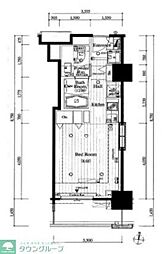 レグノ・セレーノ ワンルームの間取図画像