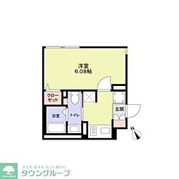 The Residence Ichigayadaimachi 1Kの間取図画像