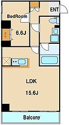 エスティメゾン高円寺 1LDKの間取図画像