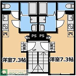 新宿区山吹町マンション ワンルームの間取図画像