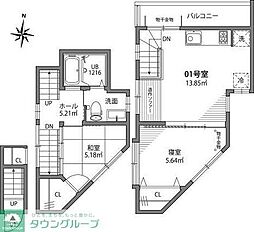 中野坂上テラス 2LDKの間取図画像