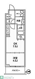 ALTERNA中野 1DKの間取図画像