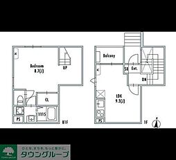 GRANPASEO 阿佐ヶ谷II 1LDKの間取図画像