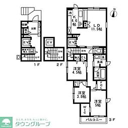 City bright SHIBUYA 3LDKの間取図画像