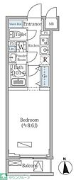 ルネサンスコート目白御留山 1Kの間取図画像