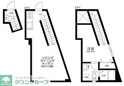 野方BASE 1LDKの間取図画像