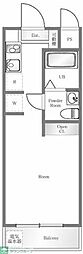 ペガサスマンション恵比寿 ワンルームの間取図画像
