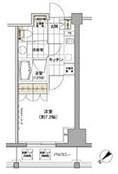 パークハビオ渋谷 1Kの間取図画像