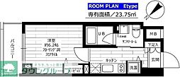 グランドコンシェルジュ早稲田 1Kの間取図画像