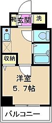 ステージファースト目白 1Kの間取図画像