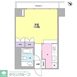 フォレストタウン参宮橋 1Kの間取図画像