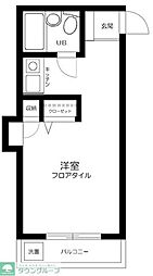 サザンパレス中落合 1Kの間取図画像
