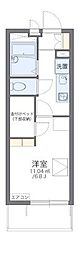 レオパレスソレイユK 1Kの間取図画像