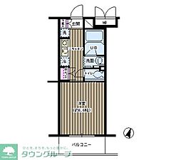 TSハイム新宿 1Kの間取図画像