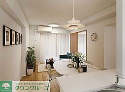 Reframe 5 早稲田 203 2階1Kのリビング/ダイニング